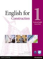 English for Construction Level 1 Coursebook and CD-ROM Pack voorzijde