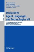Declarative Agent Languages and Technologies VII voorzijde