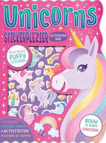 Stickerplezier activiteitenboek Unicorns voorzijde
