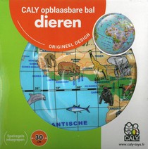 Opblaasbare bol 30 dieren achterkant
