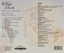 Willeke Alberti - alle mensen willen liefde (cd) achterkant