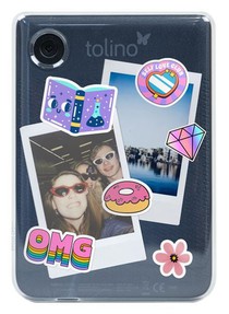 Back cover transparant - tolino shine color achterkant