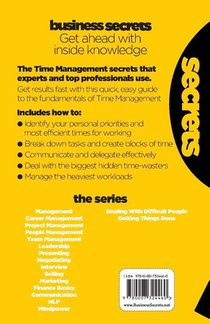 Time Management achterzijde