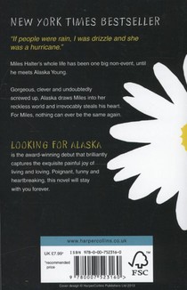 Looking for Alaska achterzijde