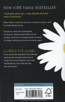 Looking for Alaska achterkant