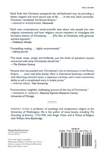 The Rise of Christianity achterzijde