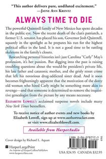 Always Time To Die Large Print achterzijde