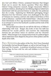 God and Hillary Clinton LP achterzijde