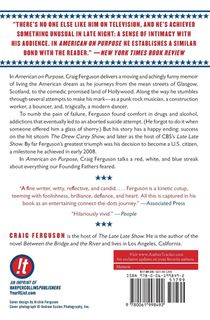 American on Purpose achterzijde