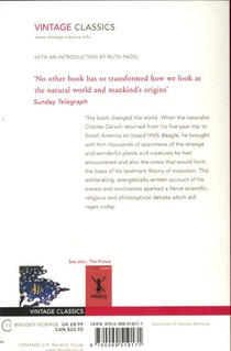 The Origin of Species and the Voyage of the Beagle achterzijde