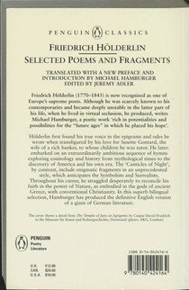 Selected Poems and Fragments achterzijde