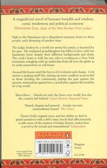 The Inheritance of Loss achterzijde