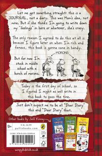 Diary of a Wimpy Kid (Book 1) achterzijde