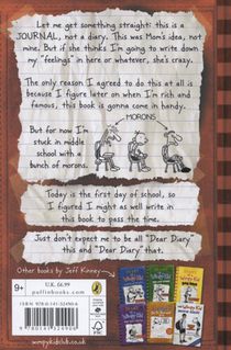 Diary of a Wimpy Kid achterzijde