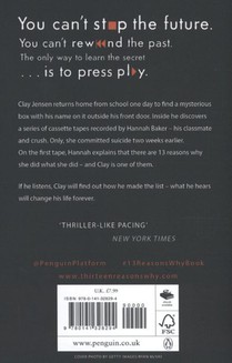 Thirteen Reasons Why achterzijde