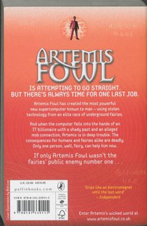 Artemis Fowl and the Eternity Code achterzijde