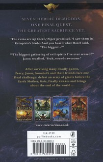 The Blood of Olympus (Heroes of Olympus Book 5) achterzijde