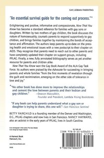 Now That You Know achterzijde