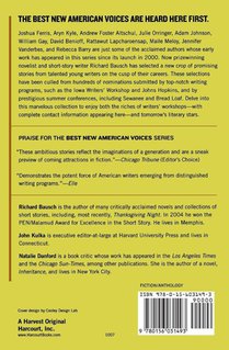 Best New American Voices achterzijde