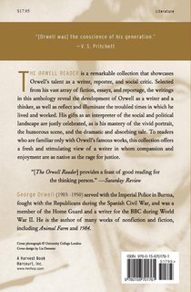 The Orwell Reader achterzijde