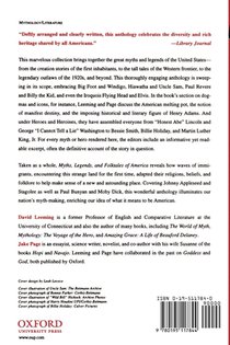 Myths, Legends, and Folktales of America achterzijde
