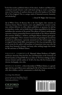 Life of William Grimes, the Runaway Slave achterzijde