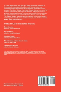 The Chinese Economy under Deng Xiaoping achterzijde