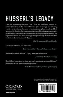 Husserl's Legacy achterzijde