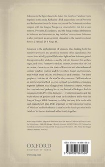 The Solomonic Corpus of 'Wisdom' and Its Influence achterzijde