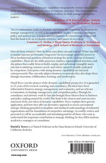 Dynamic Capabilities and Strategic Management achterzijde