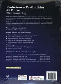 New Proficiency Testbuilder Student Book - Key + Audio CD Pa achterzijde