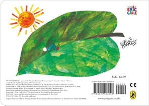 The Very Hungry Caterpillar achterzijde