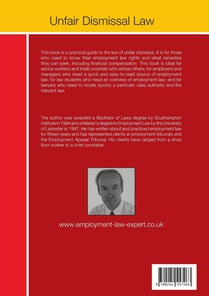 Unfair Dismissal Law Sixth Edition achterzijde