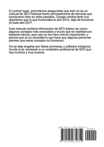 Manual de SEO achterzijde