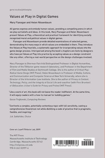 Values at Play in Digital Games achterzijde