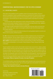 Computational Macroeconomics for the Open Economy achterzijde