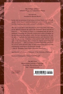 The Critique of Power achterzijde