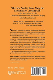 What You Need to Know About the Economics of Growing Old (but Were Afraid to Ask) achterzijde