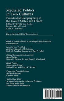 Mediated Politics in Two Cultures achterzijde