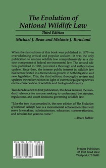 The Evolution of National Wildlife Law achterzijde