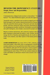 Beyond the Dependency Culture achterzijde