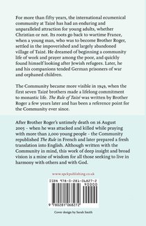 The Rule of Taize achterzijde