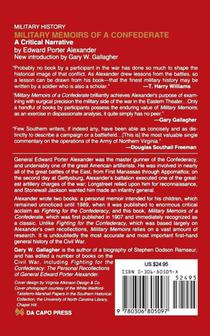 Military Memoirs Of A Confederate achterzijde