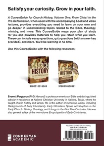 CourseGuide for Church History, Volume One achterzijde