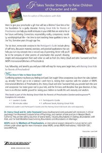 Raising Great Kids for Parents of Preschoolers Participant's Guide achterzijde