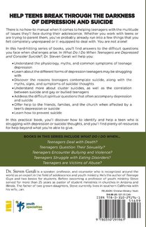 What Do I Do When Teenagers are Depressed and Contemplate Suicide? achterzijde