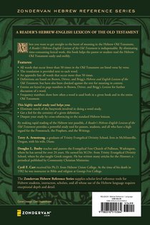 A Reader's Hebrew-English Lexicon of the Old Testament achterzijde