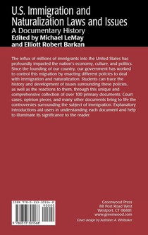 U.S. Immigration and Naturalization Laws and Issues achterzijde