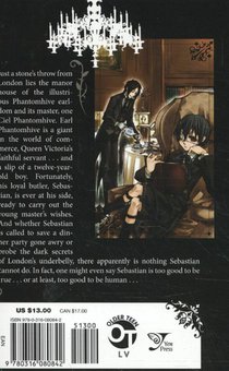Black Butler, Vol 1 achterzijde