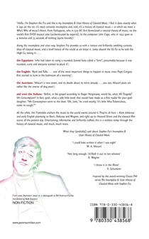 Stephen Fry's Incomplete and Utter History of Classical Music achterzijde